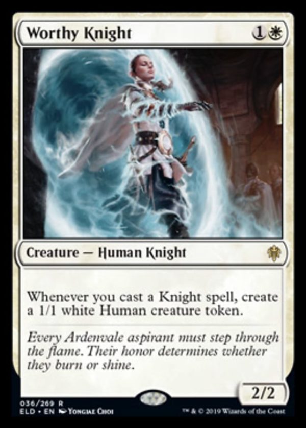 Worthy Knight - Throne of Eldraine-(036)