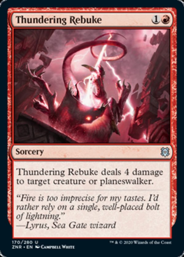 Thundering Rebuke - Zendikar Rising-(170)