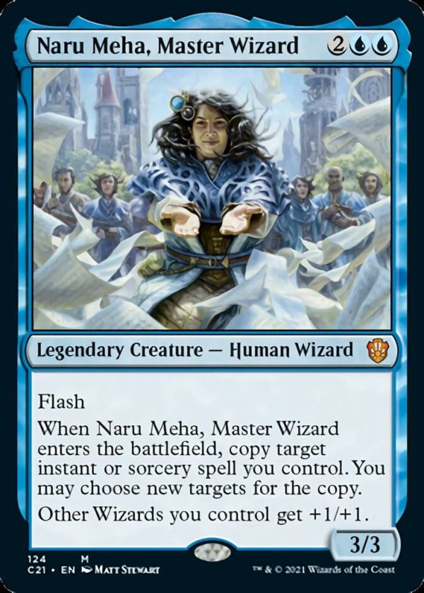 Naru Meha, Master Wizard - Commander 2021-(124)