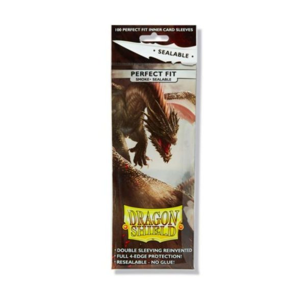 Dragon Shield Perfect Fit Sealable Smoke 100 Pack